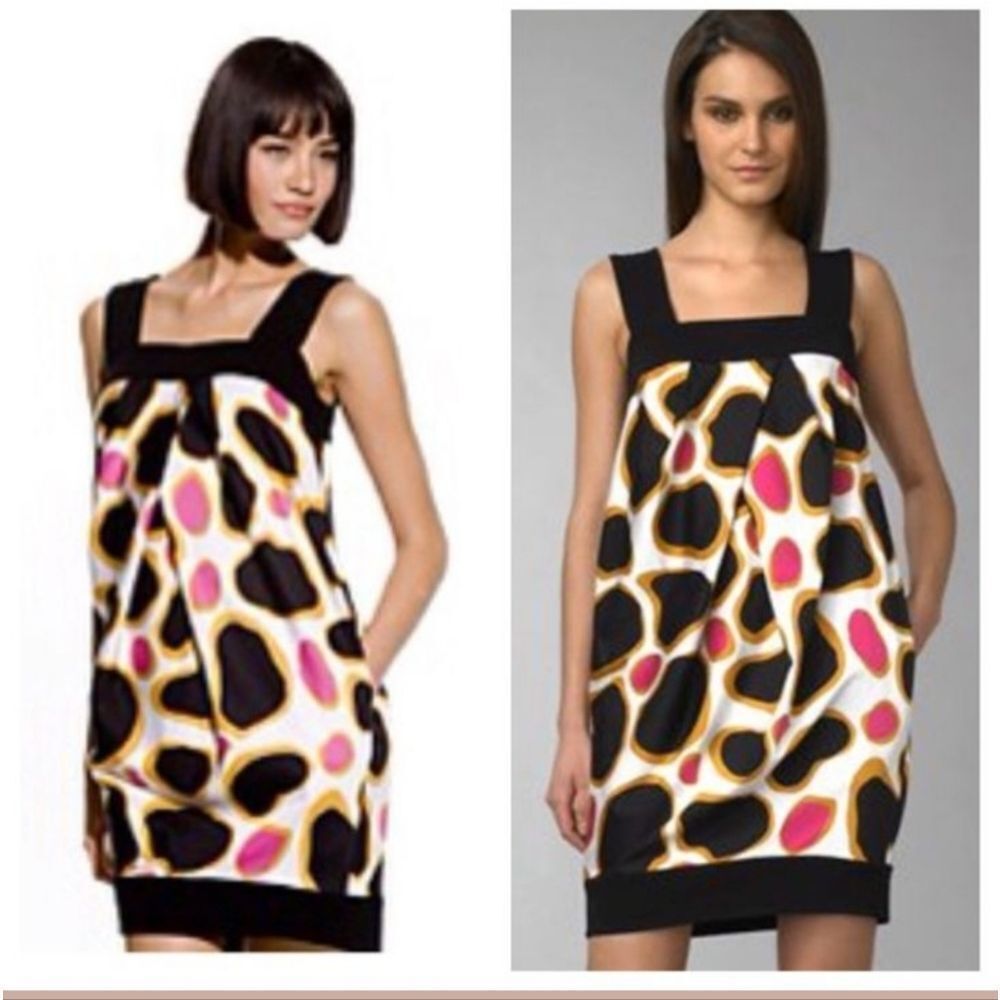 DIANE VF Payne Bubble Silk Tulip Y2K Retro 60's Go-Go Mini Dress Size Large